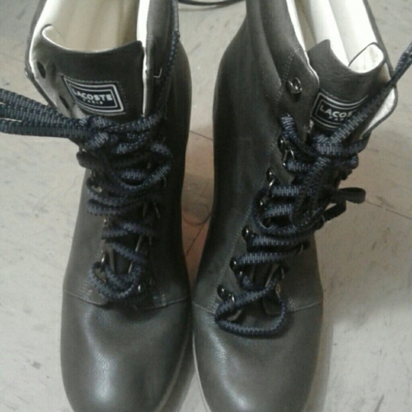 Lacoste Shoes - Lacoste Lace Up Leather Boot